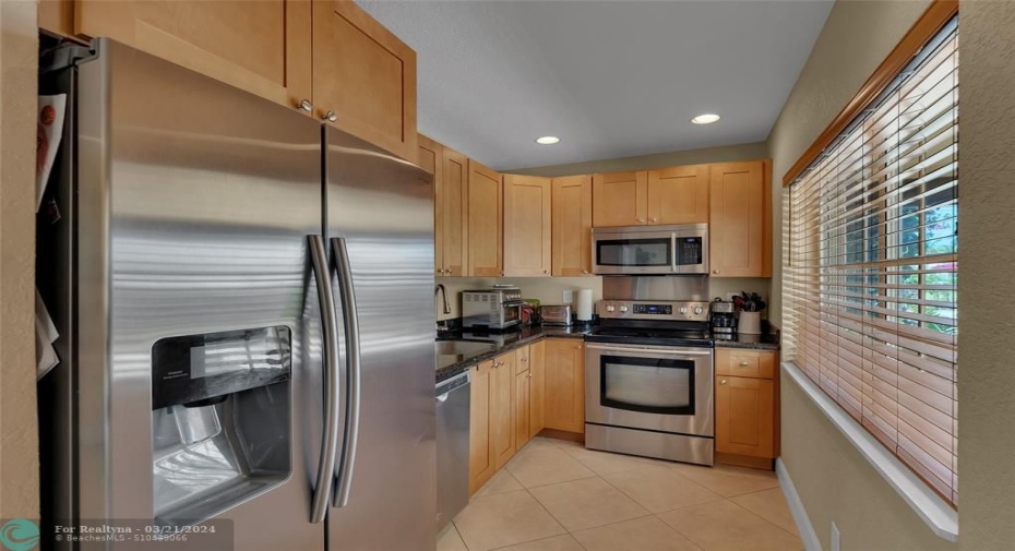 Kitchen with Stainless appliances