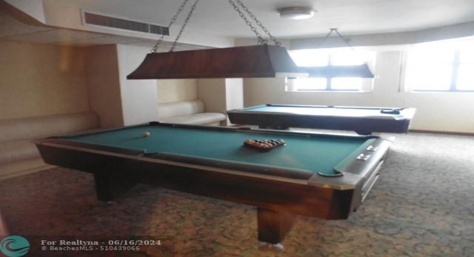Billiards Room on the 2nd Floor.