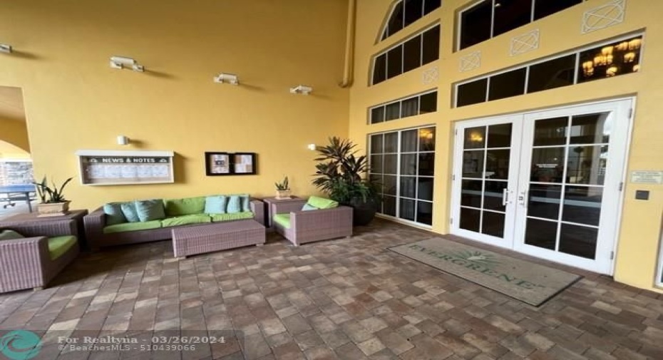 clubhouse outdoor seating area