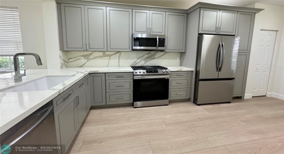 brand new cabinets, countertops and appliances