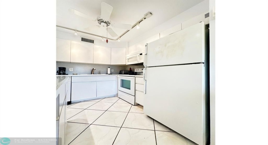 All White Cabinets & Appliances