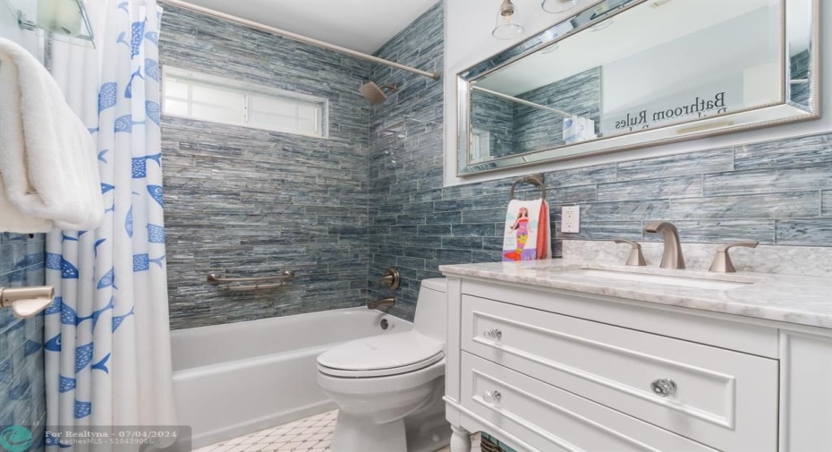 Hallway/Guest bath, lovingly updated~