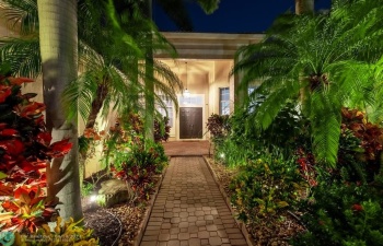 Stunning entryway to this newly remodeled single story residence.