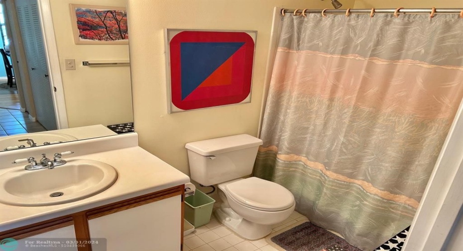 Main bathroom for your guests.
