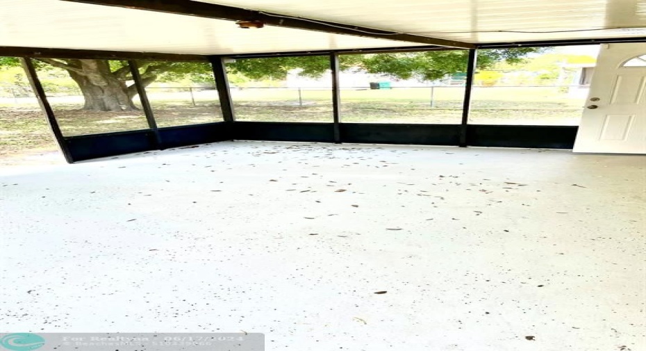 Large Porch area overlooking large garden