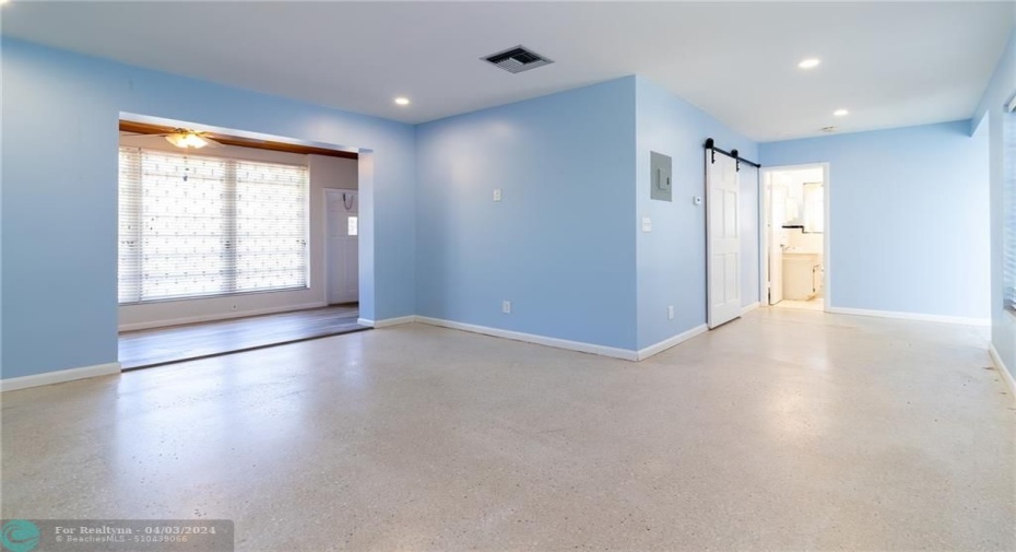 Living area before new floors