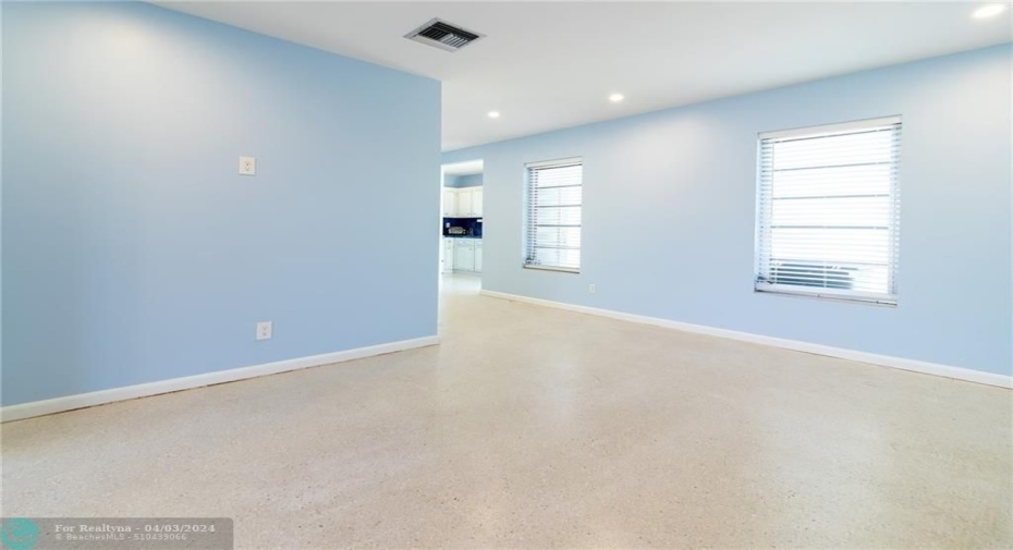 Living area before new floors