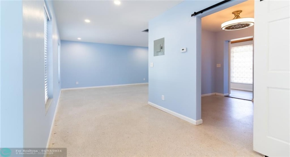 Living area before new floors