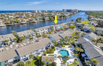 Perfectly situated on the main Intracoastal community of Boca Quay with tropical landscaping and community pool.