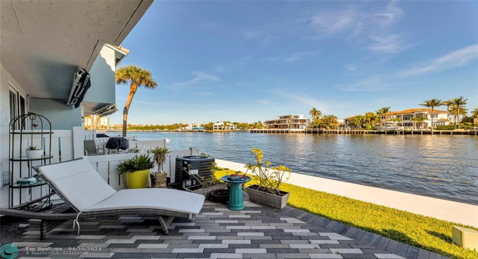 Great space to relax and eat outdoors on the pavered back patio