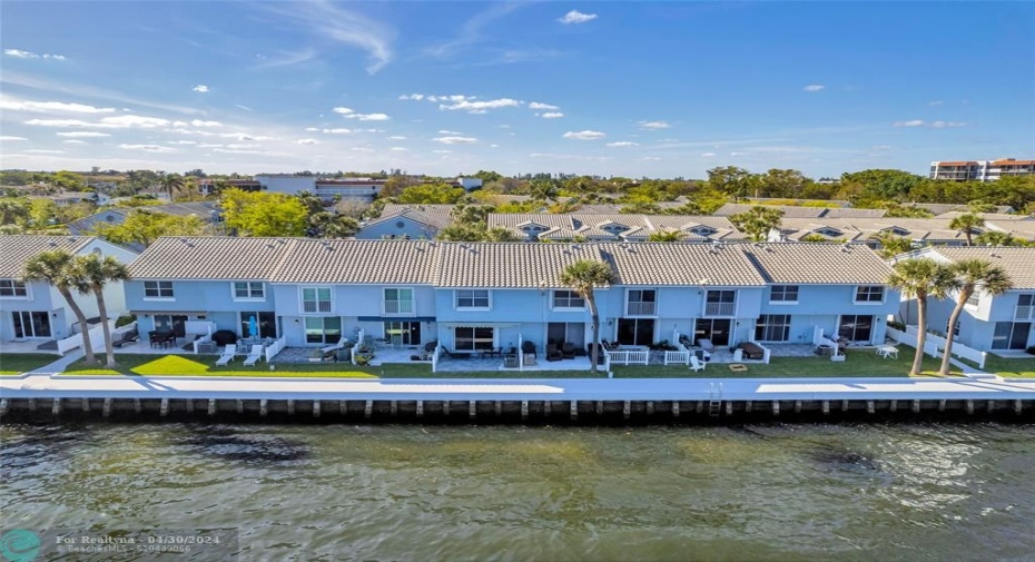 Enjoy boat watching right from your private pavered patio