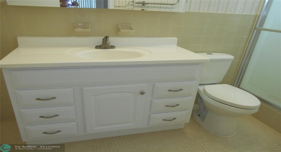 New vanity and commode