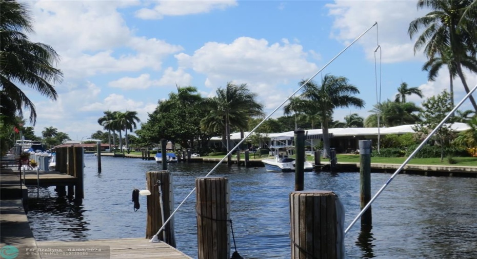 View from Dock to Intracoastal Waterway