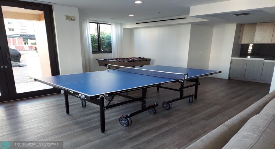 PING PONG AND FOOSBALL TABLES
