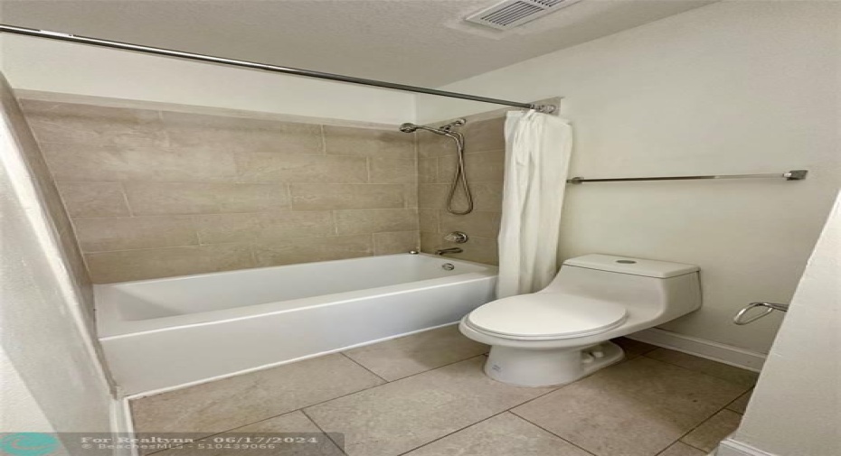 Guest shower/tub combo