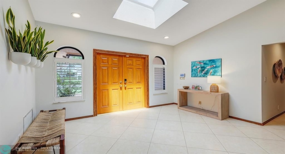 FOYER WITH IMPACT RATED SKYLIGHTS