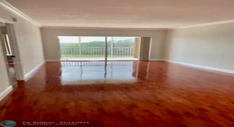 dining/living room with newer, gleaming floors
