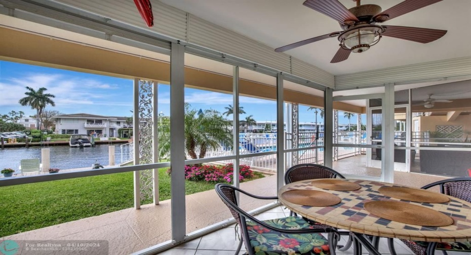 Front Screened Porch with exceptional views