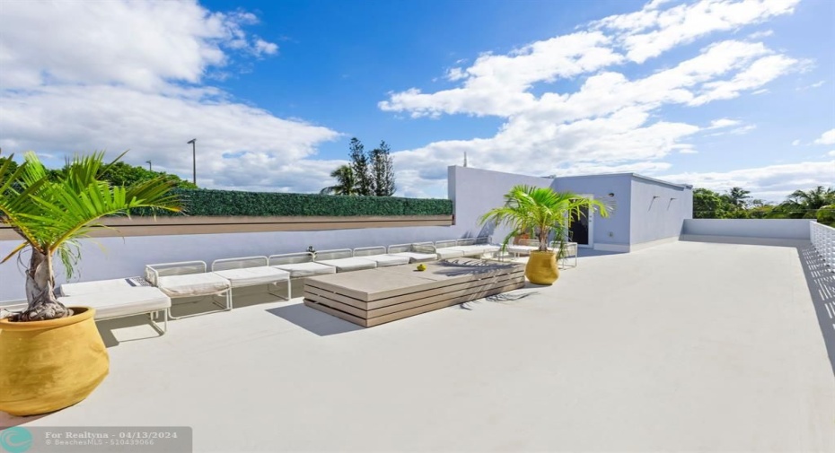 The rooftop photos have been altered to show the potential of the rooftop terrace.