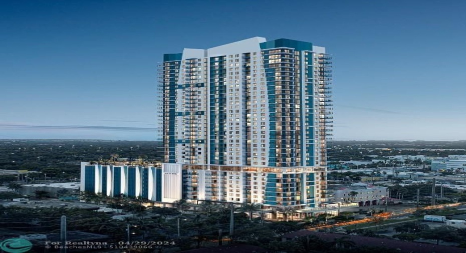 199 NW 5 Ave rendering just block away - 36 stories - 400 units