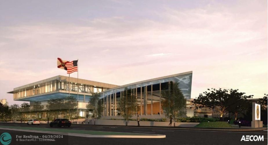 NEW Police Headquarters directly West of Site - Rendering 1