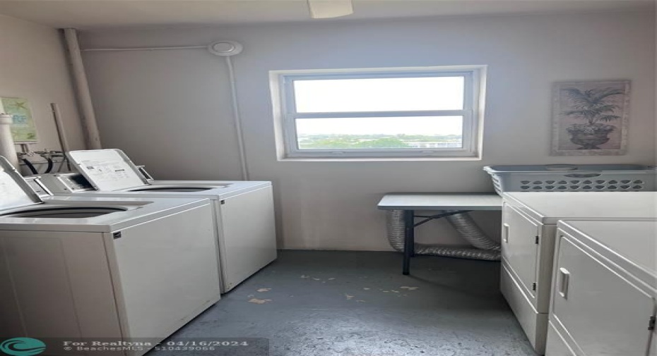 Laundry room on each level