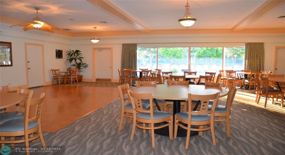 One of 3 Clubhouses-features dance floor & party kitchen & outside BBQ Station.