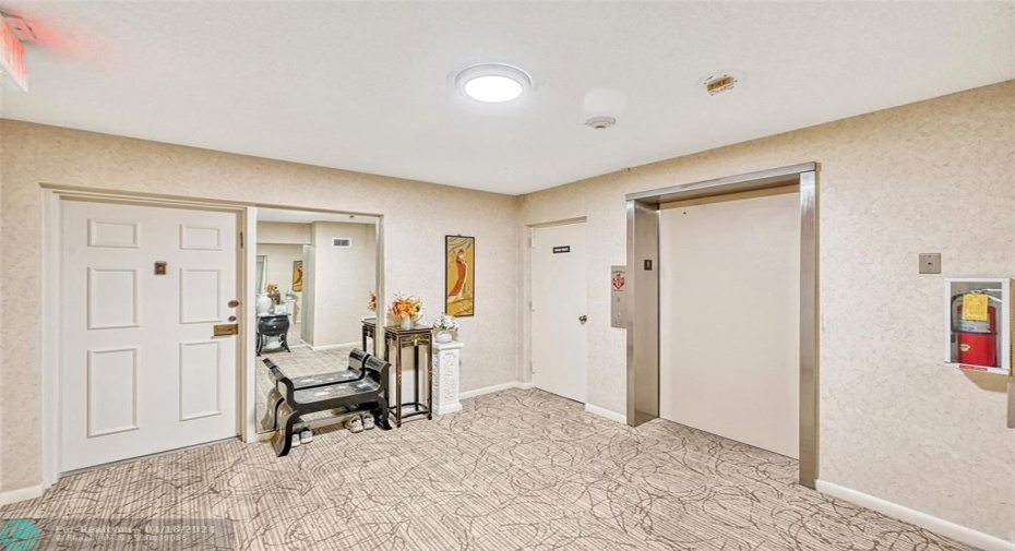 Entrance into unit 801 - shared with one other condo