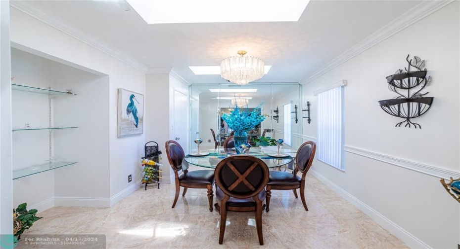 Formal Dining Room or 4th Bedroom with Skylight