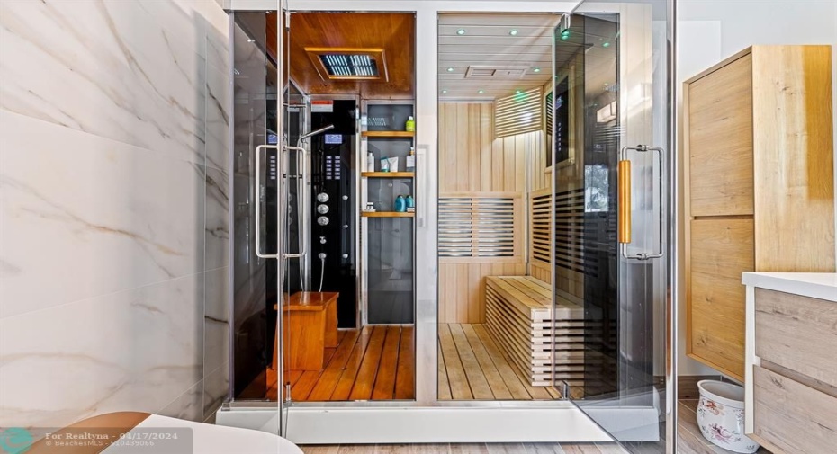 New infrared Sauna/steam shower combo with warranty