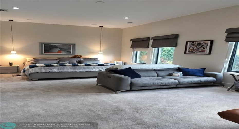 Large Master Bedroom with sitting area