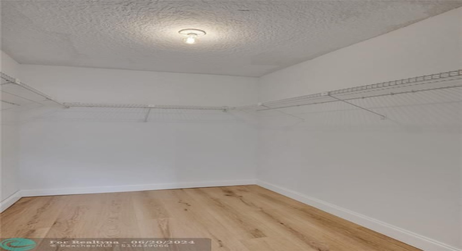 Walk in closet to master bedroom (master also has another closet)