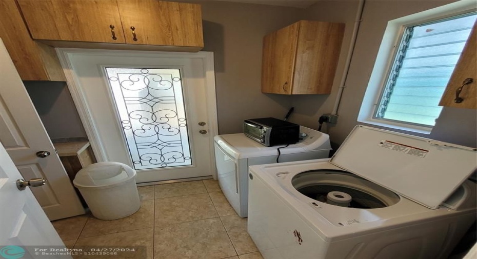 Laundry room (washer and dryer not included)