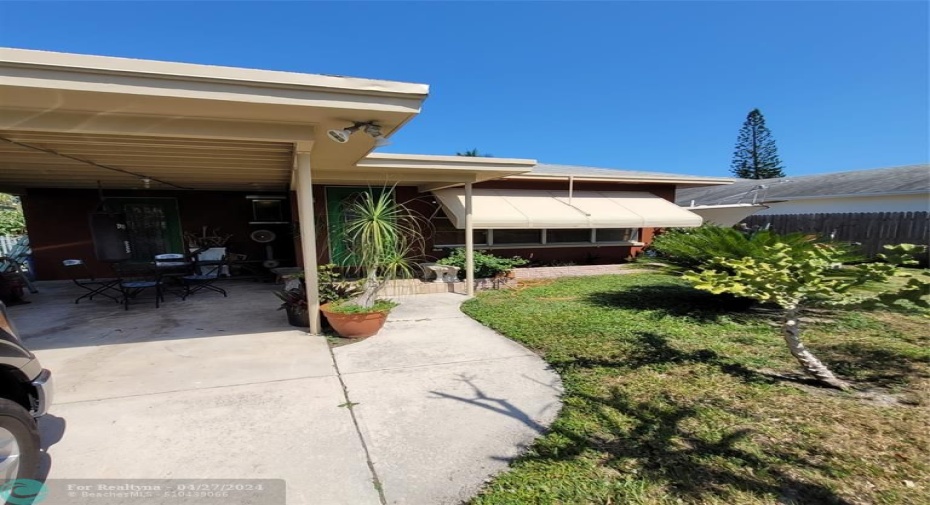 Driveway and carport