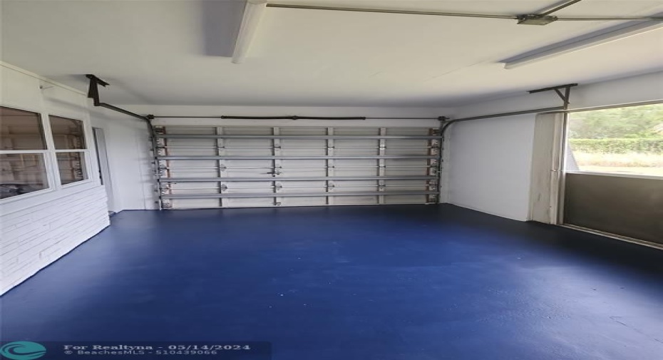 New Garage Floor Epoxy Coating. Color matching Exterior Trim, Front Walkway, Laundry Room Floor, & Garage Storage Closet floor.