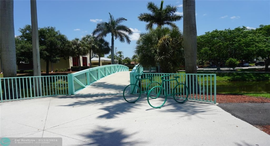 Take the Bridge over to the park, it's only a short bike ride down the street!