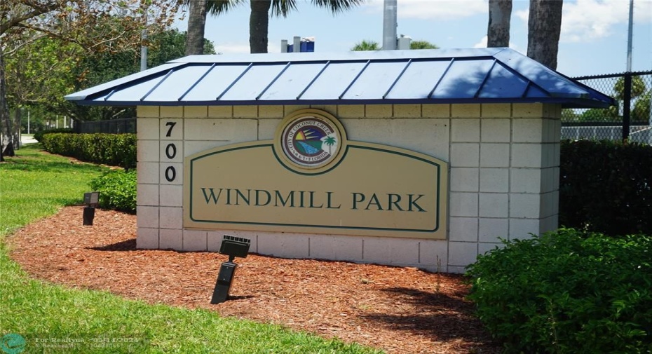 Windmill Park! Loads of Recreational Activities and Relaxing Picnic Areas!  BasketBall, Tennis, Pickle Ball, Racquet Ball, Sand Volley Ball, Playground, Dog Park, Fitness Circuit, and more!