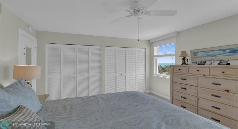Ample closet space in guest bedroom
