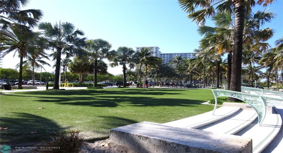 Park on the beach