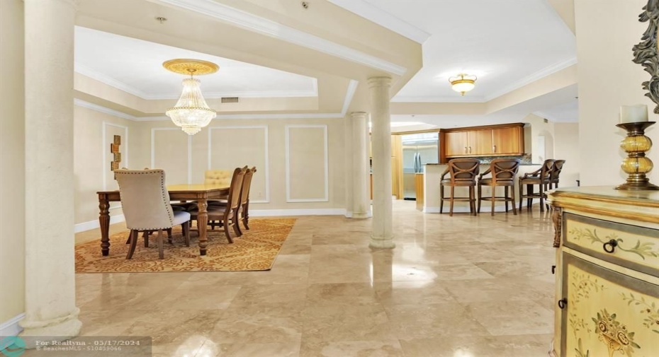An expansive dining room ideal for entertaining and enjoying meals with family and friends.