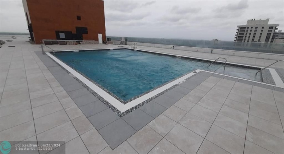 Brand New Roof Top Pool Deck