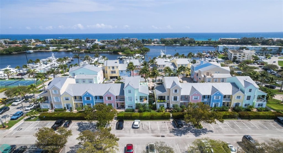 Key West style community of Tillotson Square located across from the Lighthouse Point community