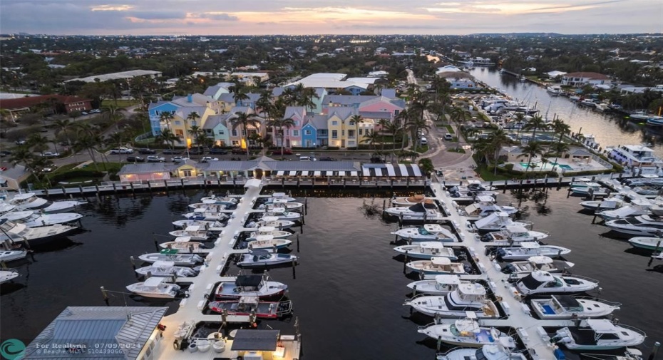Nestled around the Marina, this Community of Tillotson Square is truly unique