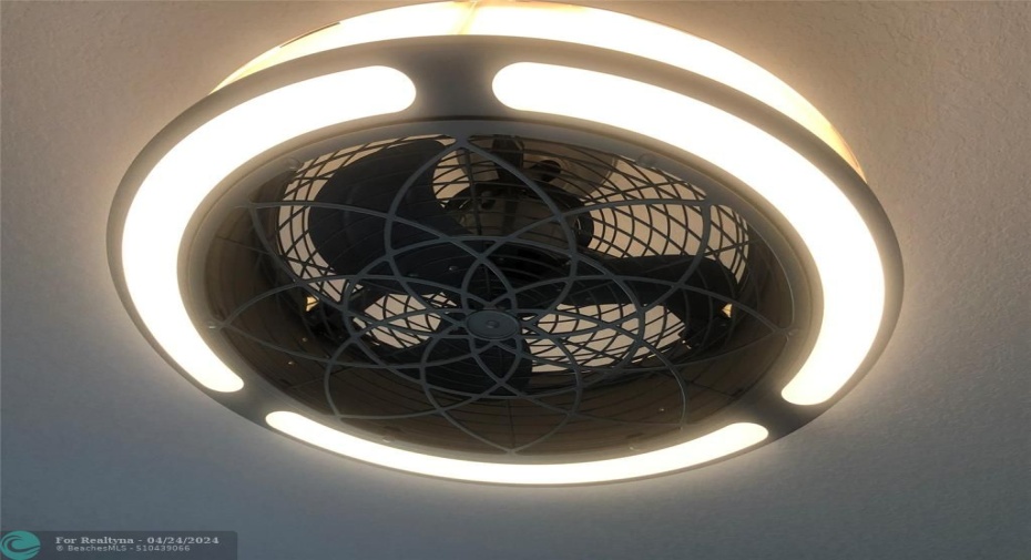 Primary bedroom ceiling fan
