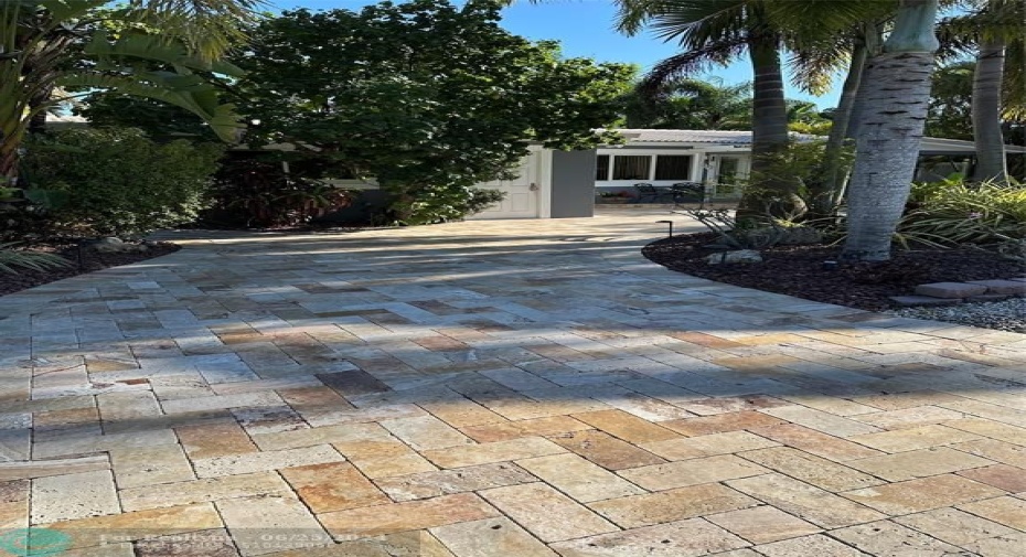 Another View of the Paved Driveway