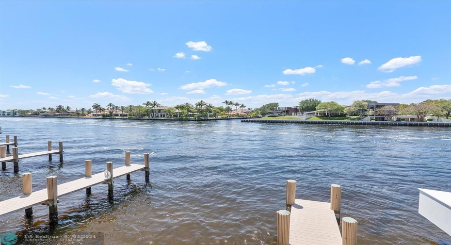 Dock on Intracoastal View from Unit
