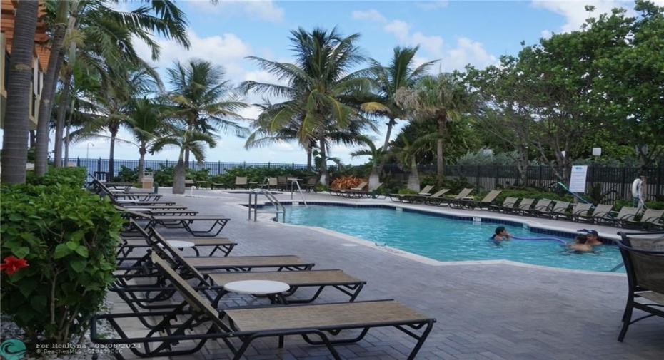 The Vue's 2nd pool that is at the private beach club. Steps from Fort Lauderdale beach.