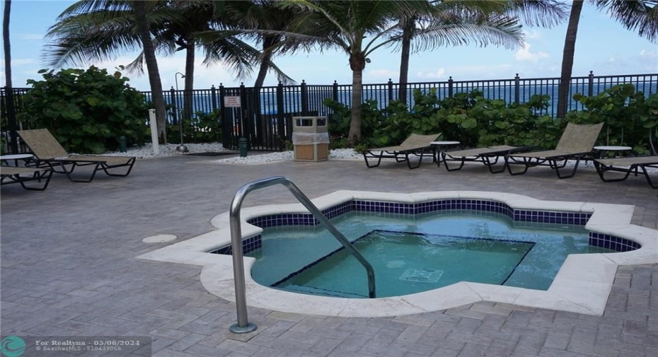 Hot Tub at your private beach club just steps to the Atlantic Ocean.