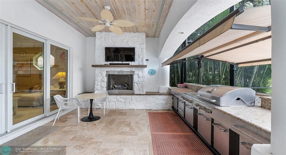 Summer Kitchen/Fireplace