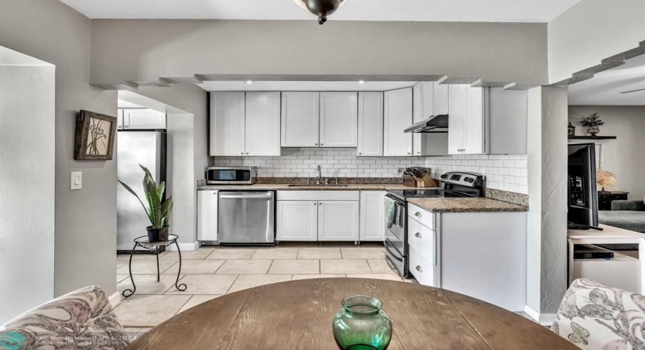 View of Kitchen from Dining Area